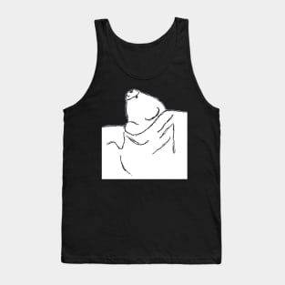 Sleeping Smiley Bear Tank Top